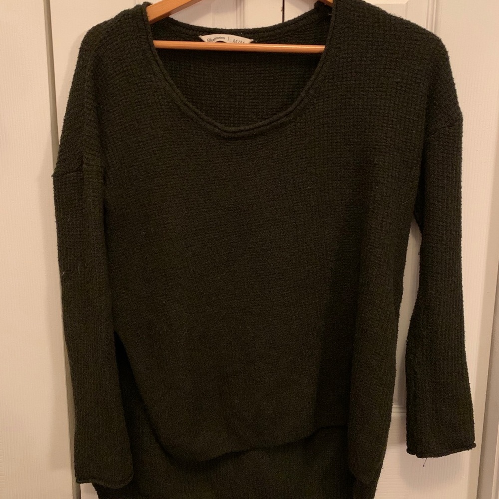 Bluenotes knit high low side slit